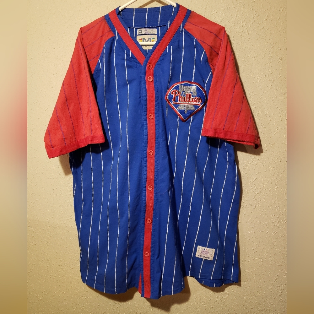 MLB Philadelphia Phillies Stitched Throwback Jersey Brand Mirage Size 2XL XXL